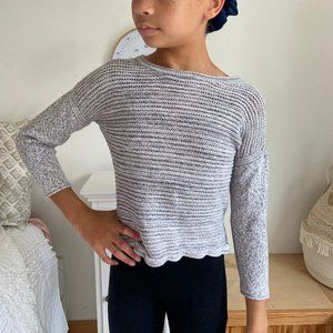 Old Navy Gray Knitted Pullover (Children/Kids)